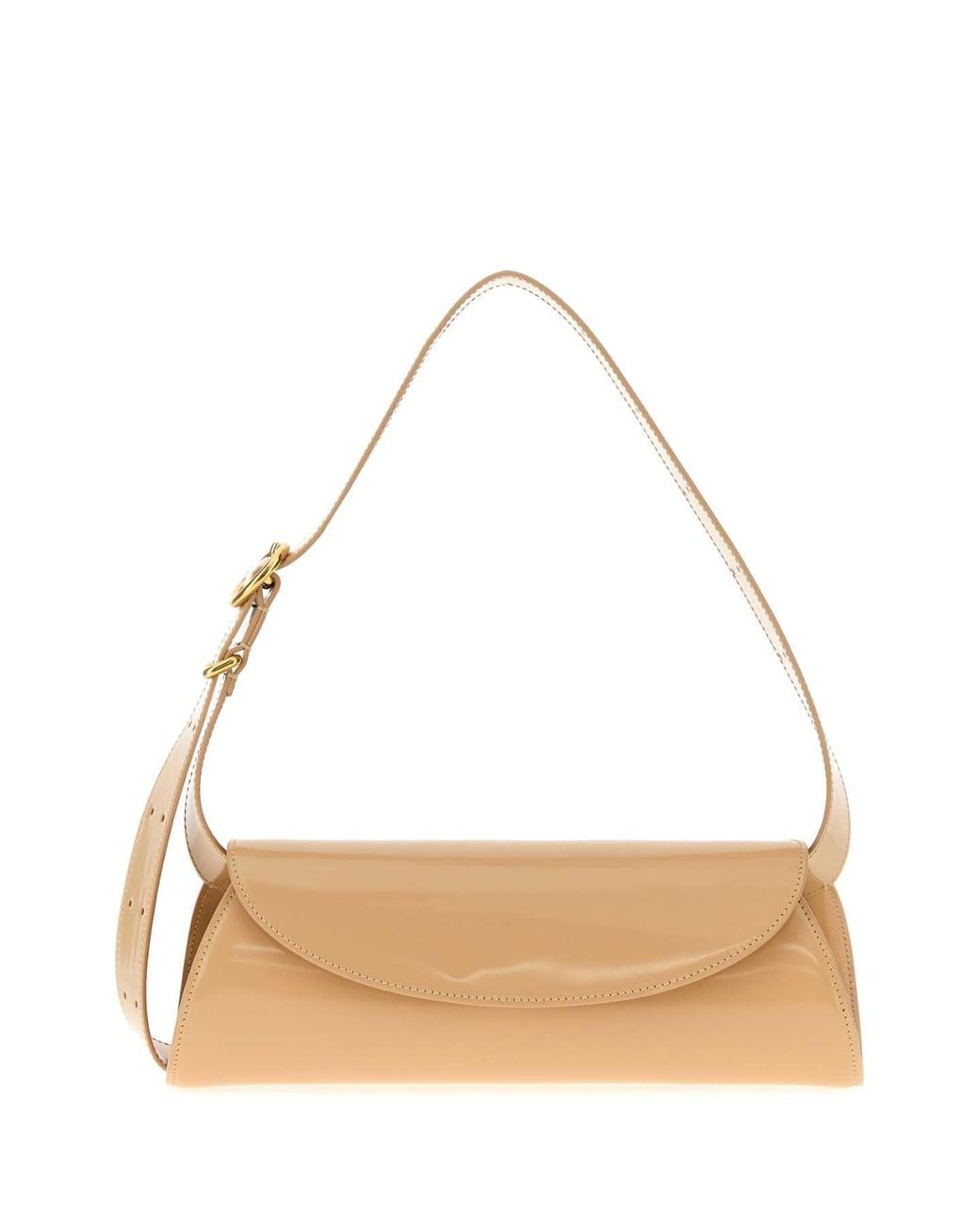 Jil Sander Natural Skin Leather Small Cannolo Shoulder Bag