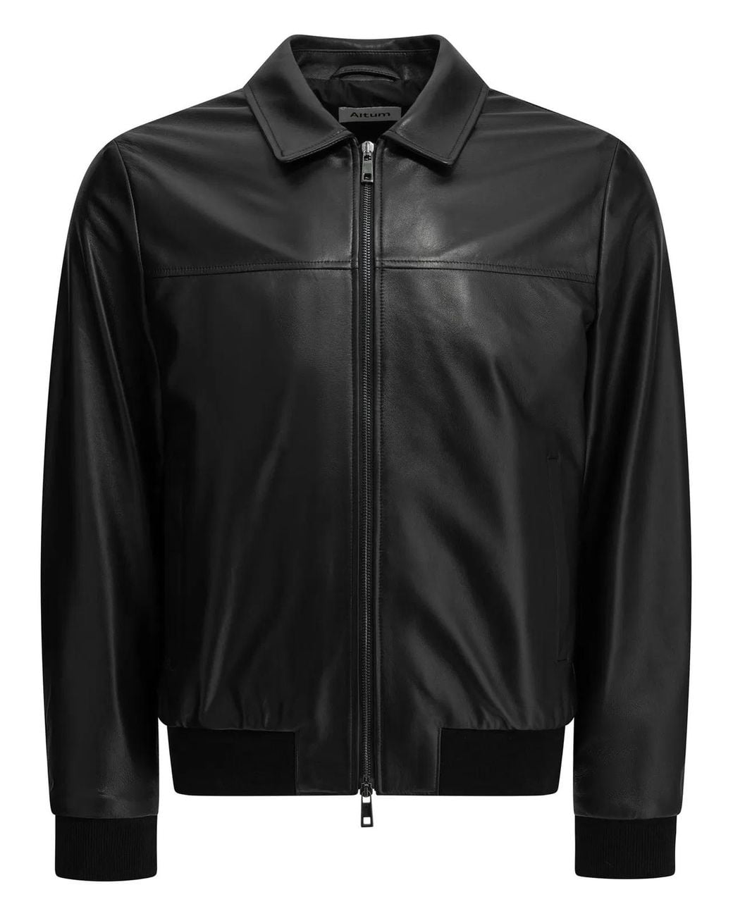 Altum Black Nappa Leather Jacket for men
