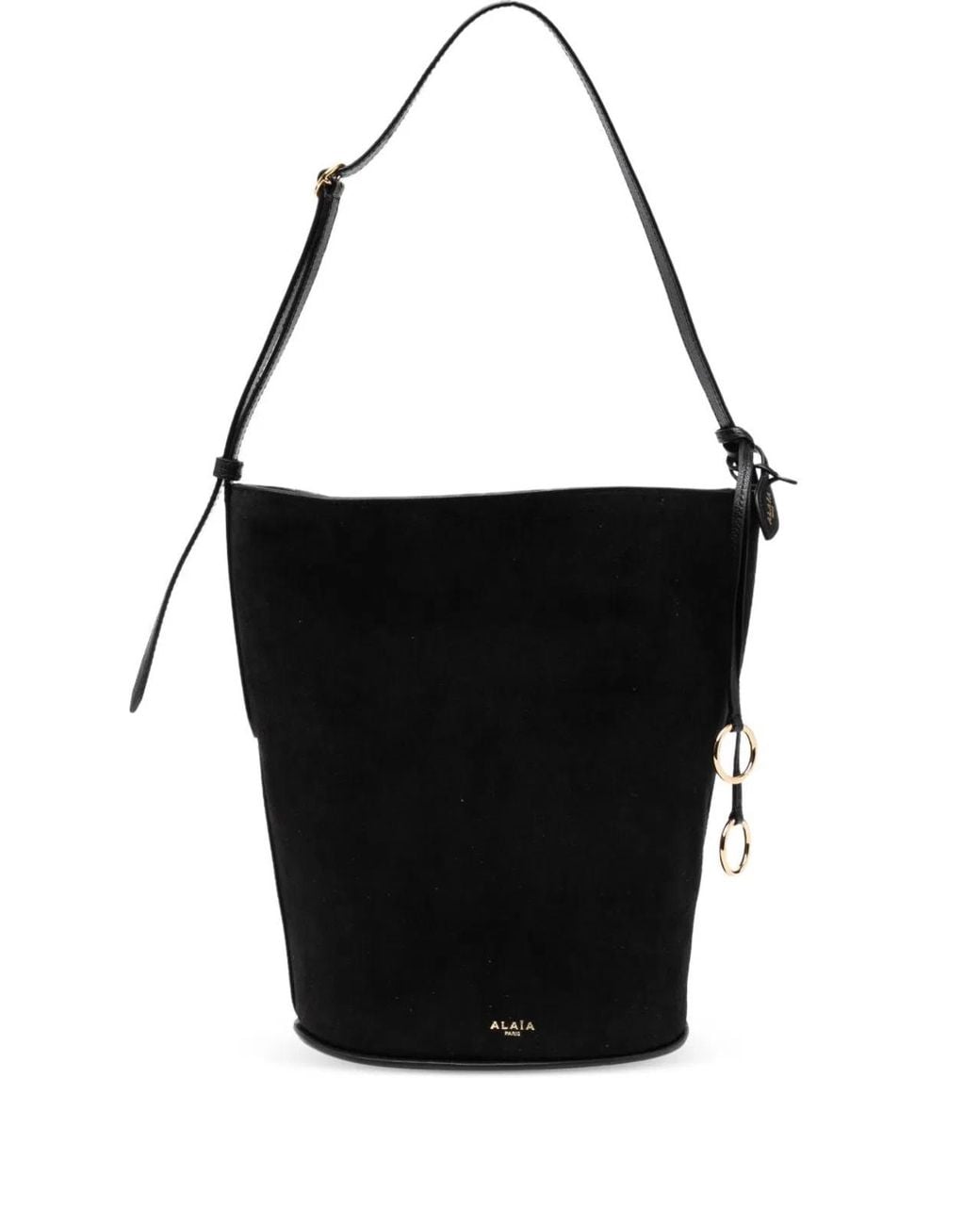 Alaïa Black Mini Bucket Shoulder Bag