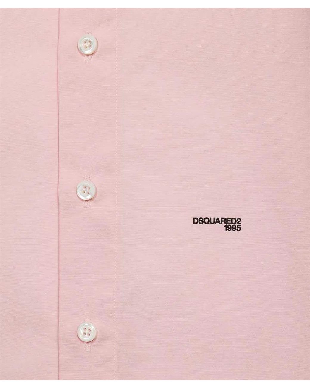 DSquared² Pink Cotton Shirt for men