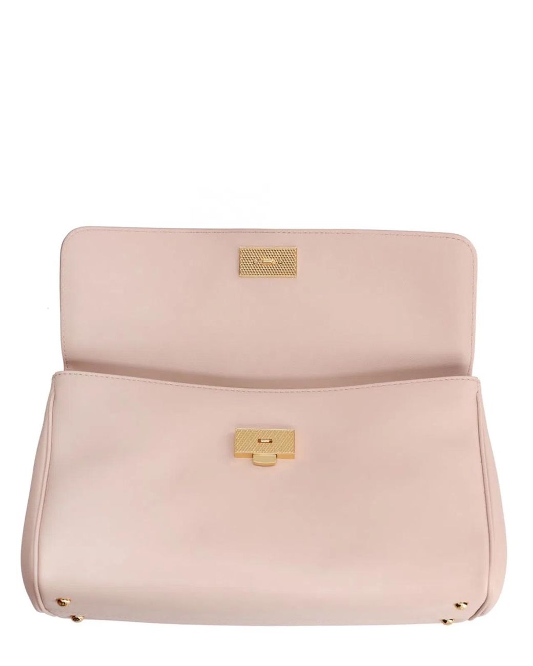 Dolce & Gabbana Natural Dolce & Gabbana Nude Leather Shoulder Bag