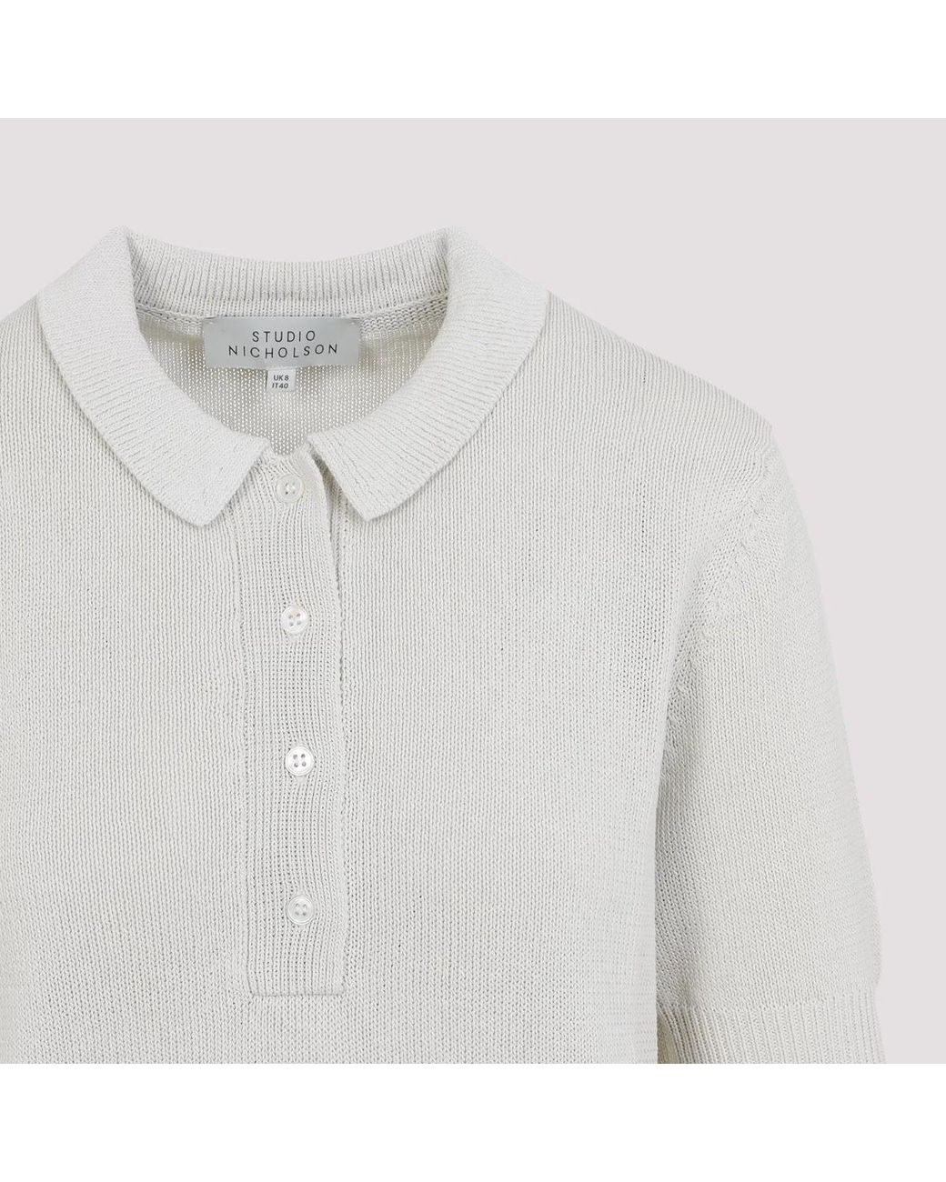 Studio Nicholson Gray Tolsa Paper Polo