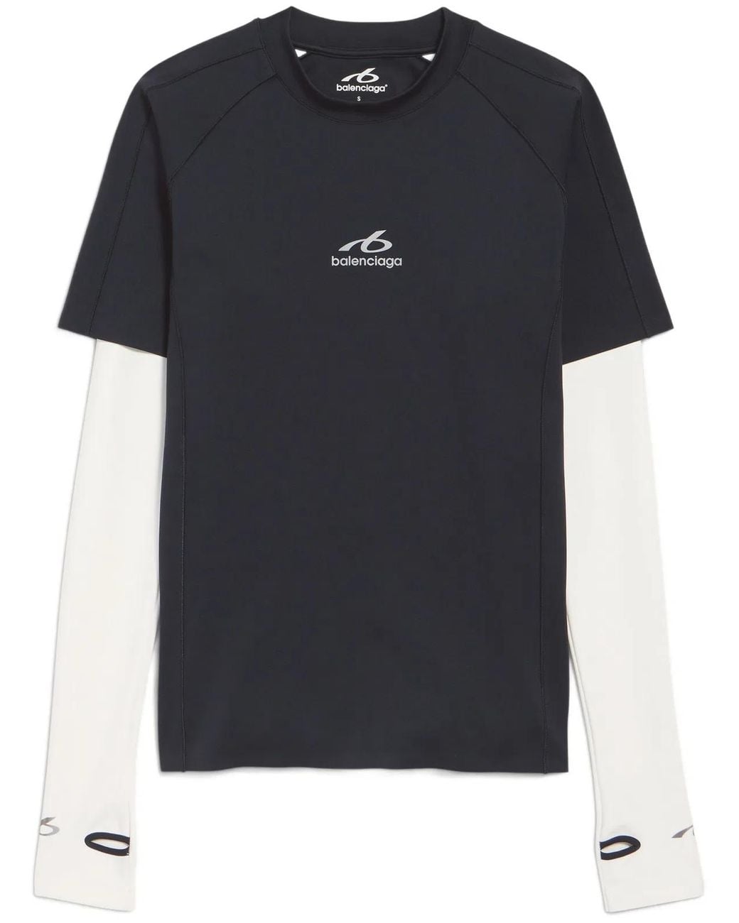 Balenciaga Black Long Sleeve T-Shirt for men