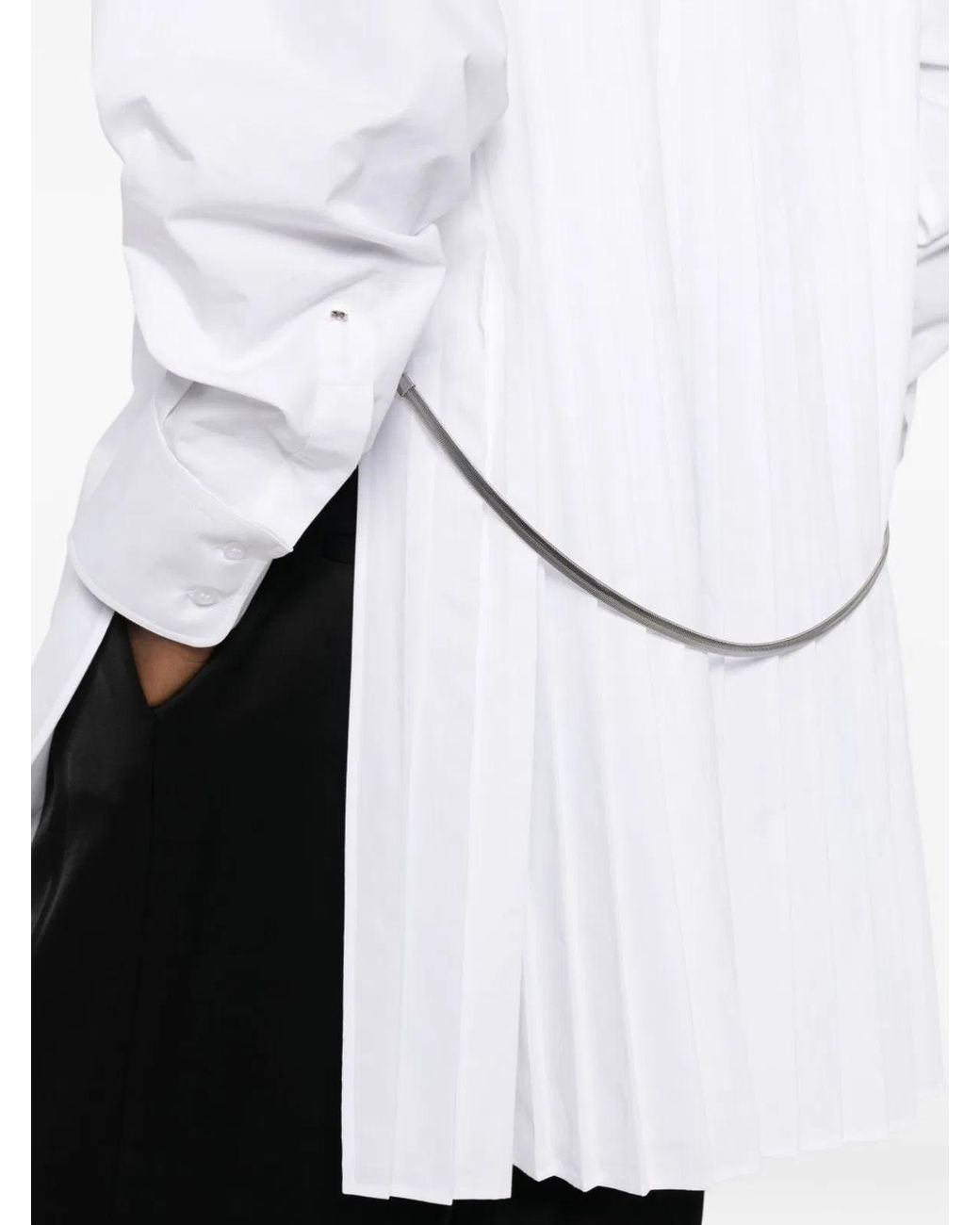 Max Mara White Cotton Blend Shirt