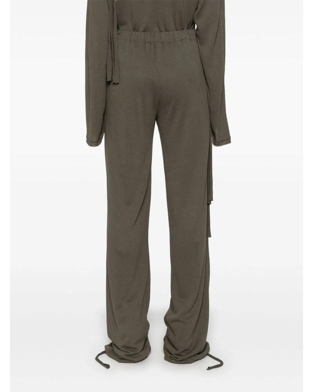 OTTOLINGER Green Linen Blend Trousers