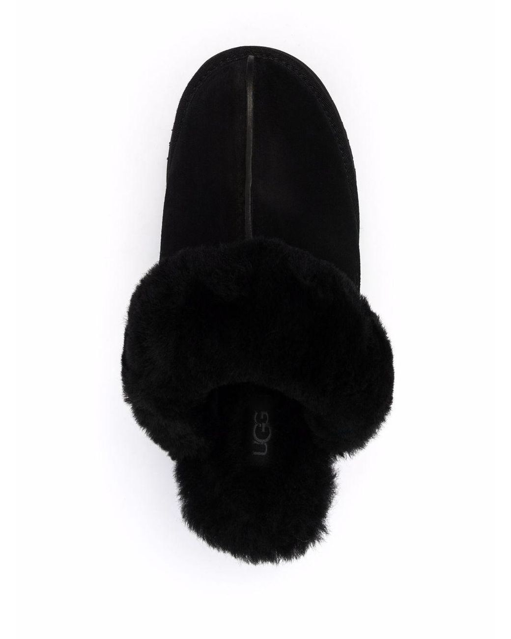 Ugg Black Disquette Suede Platform Clogs