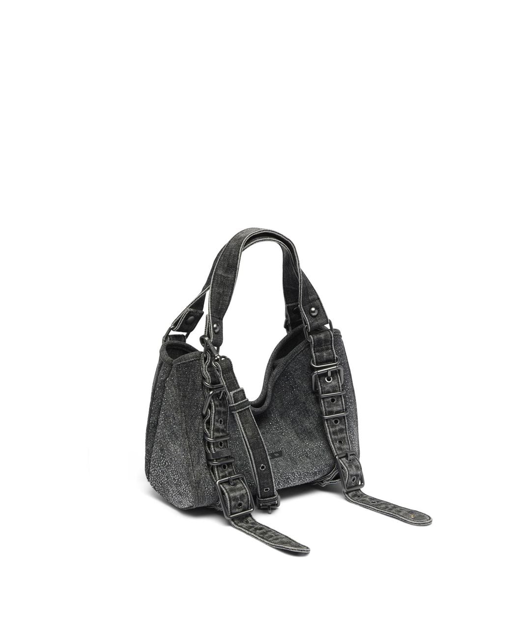 DIESEL Black D-One Top Handle S Tote Bag