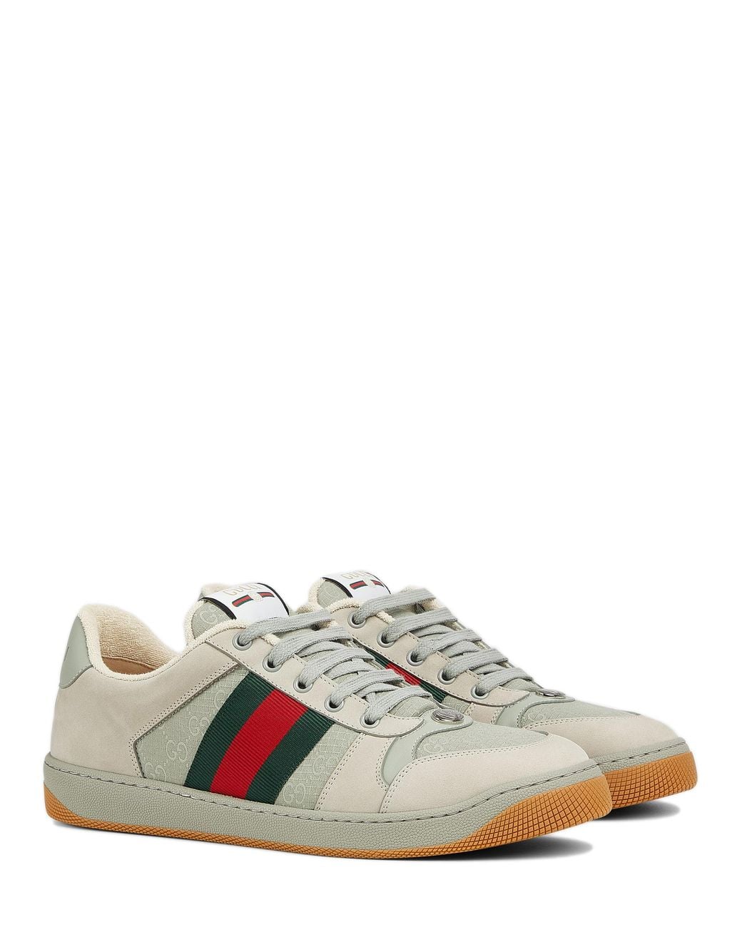 Gucci Gray Sneaker Screener With Gg for men
