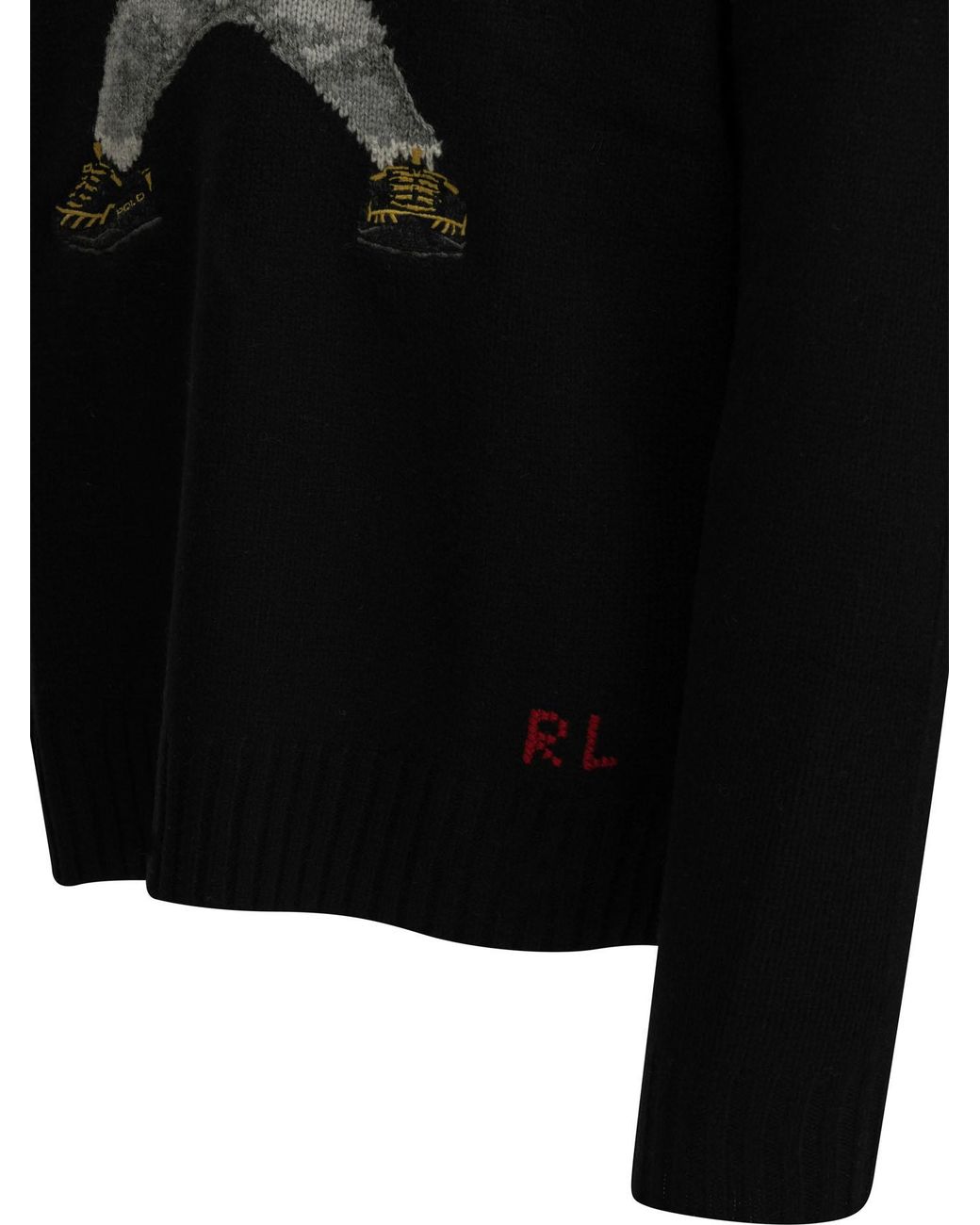 Polo Ralph Lauren Black "Polo Bear X Yankees" Crew-Neck Sweater for men