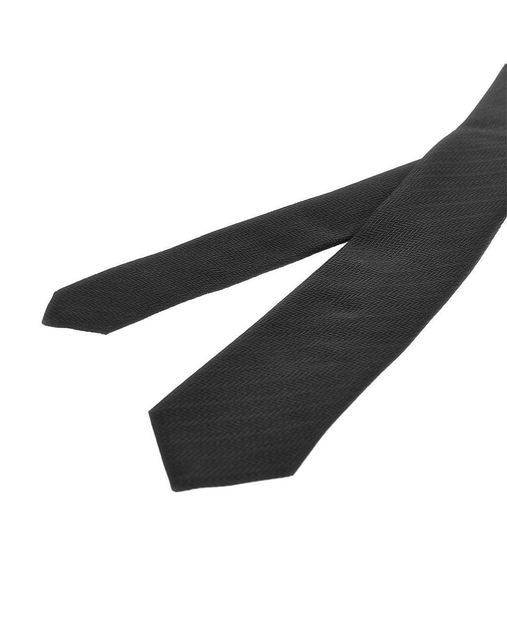 Emporio Armani Blue Silk Necktie With Jacquard Motif for men