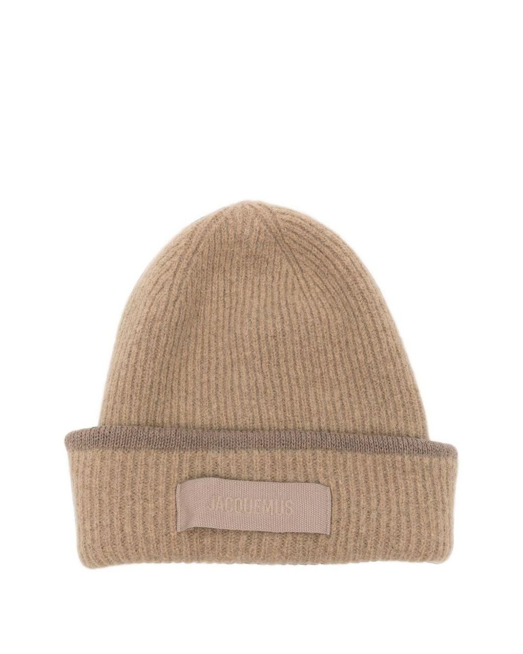 Jacquemus Natural Le Bonnet Wool Beanie