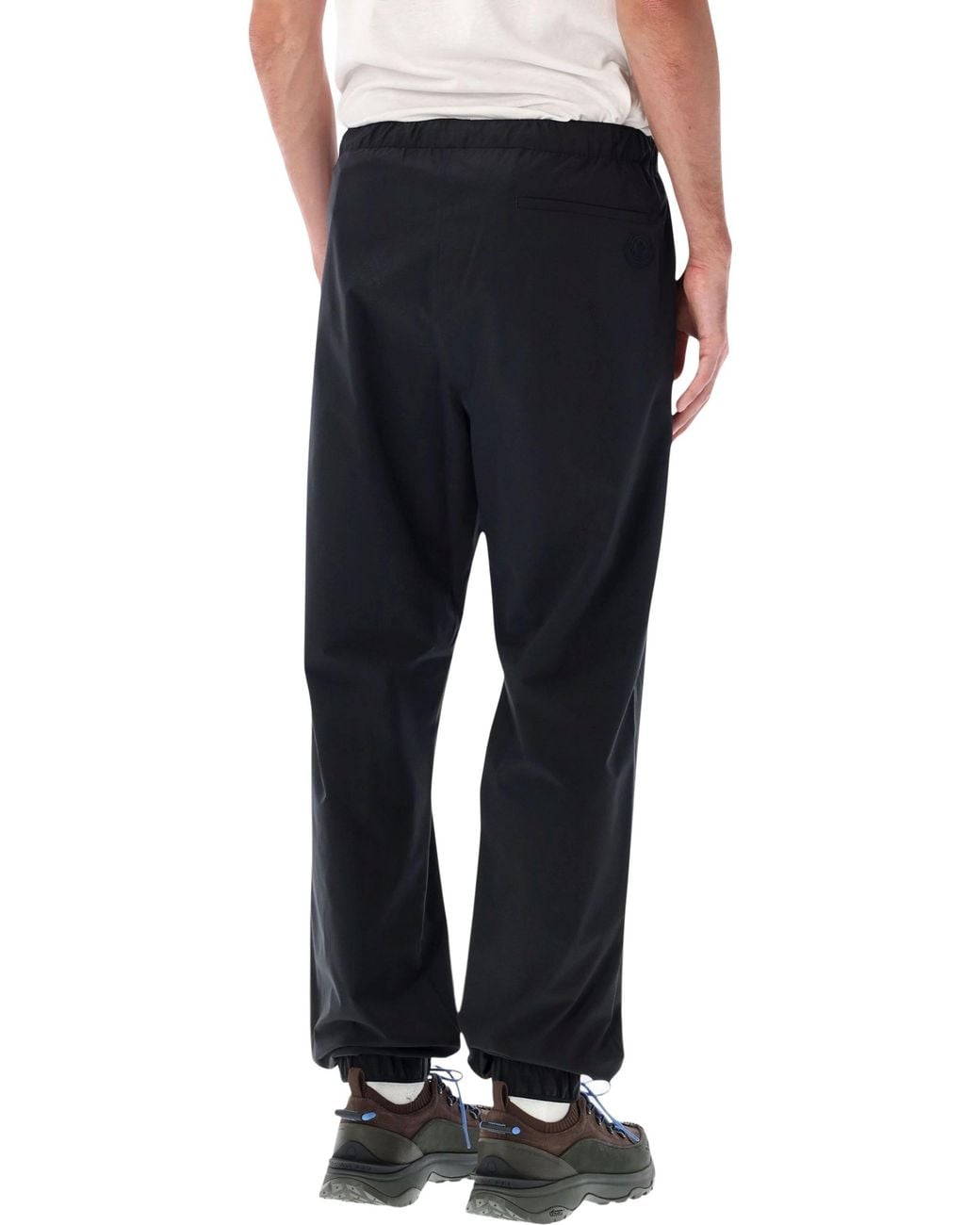 Moncler Black Technical Jogger Trousers for men