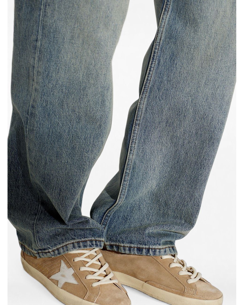 Golden Goose Deluxe Brand White Sports Shoes 'Super Star With Spur Without Heel A'