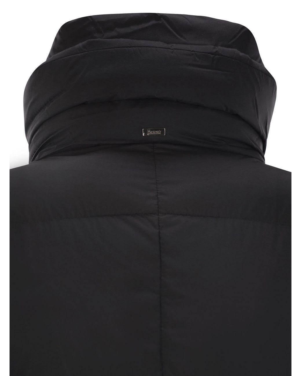 Herno Black Nylon Duvet Jacket
