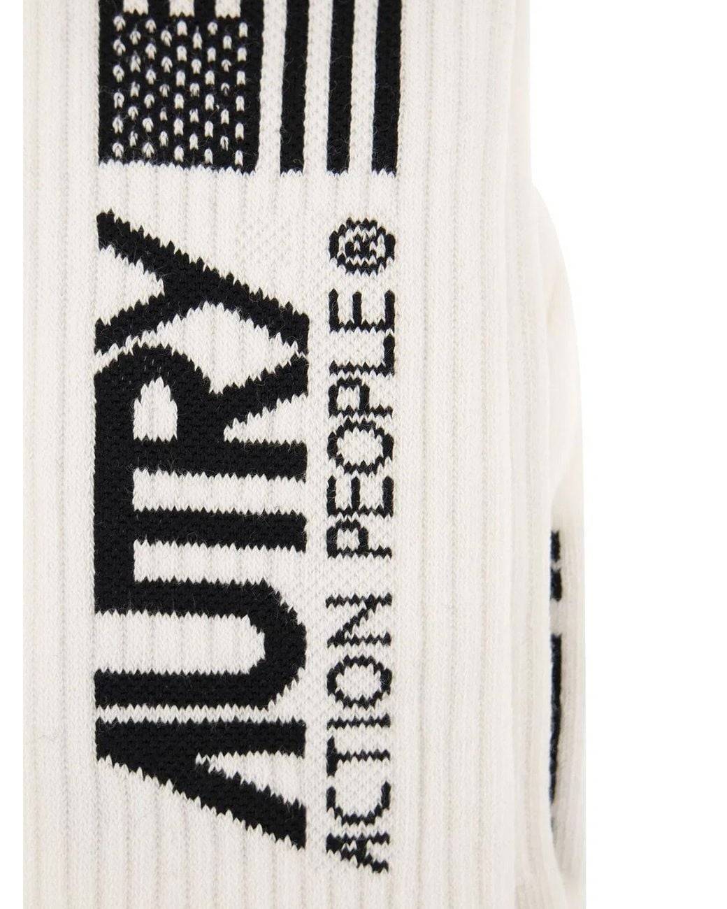 Autry White Socks With Iconic Logo