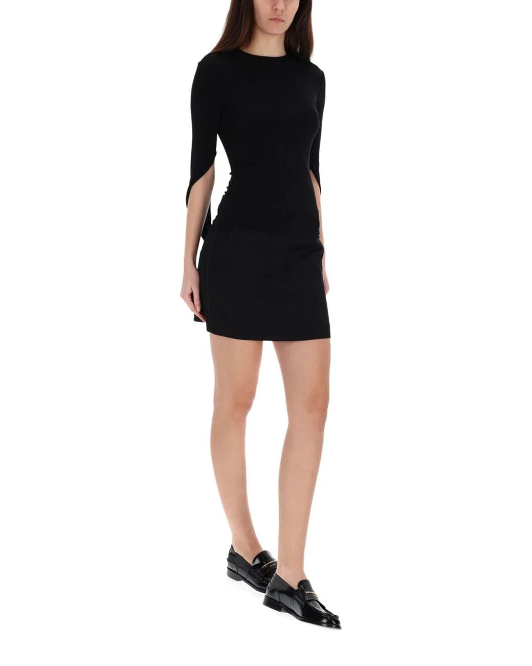 Alexander Wang Black Draped Back Top