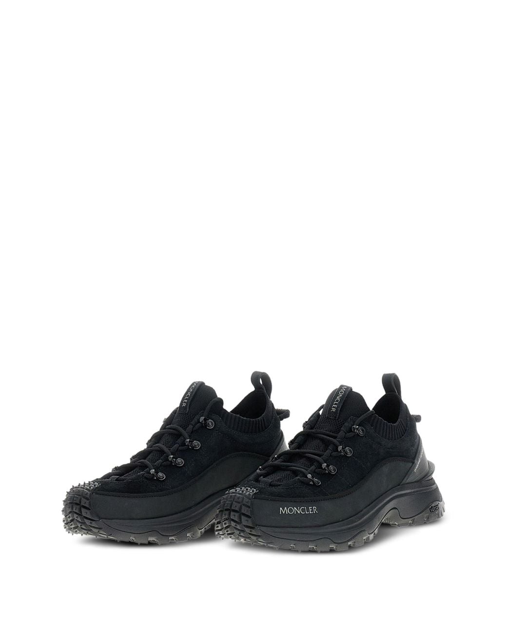 Moncler Black Lite Low-Top Sneakers for men