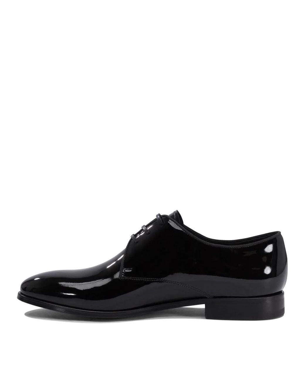 Fabi Black Patent Leather Oxford for men