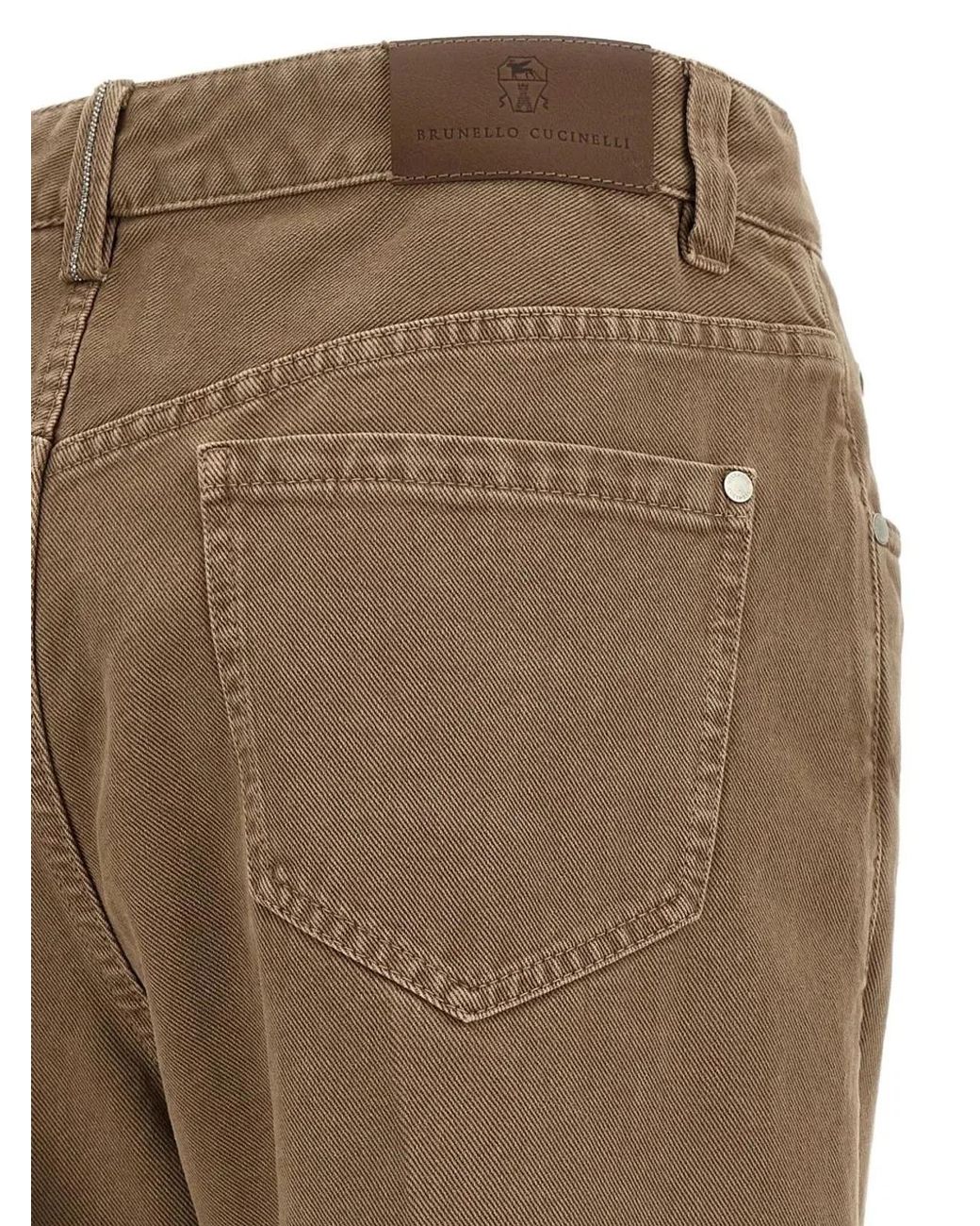 Brunello Cucinelli Natural Contemporary Loose Trousers