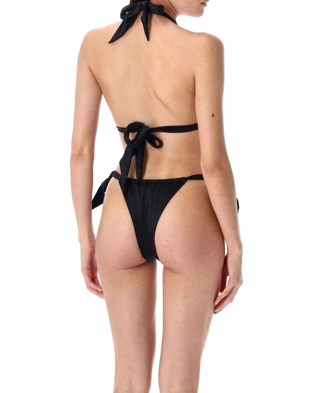 Let's Swim Black Let's Swim Triangle Bikini Top