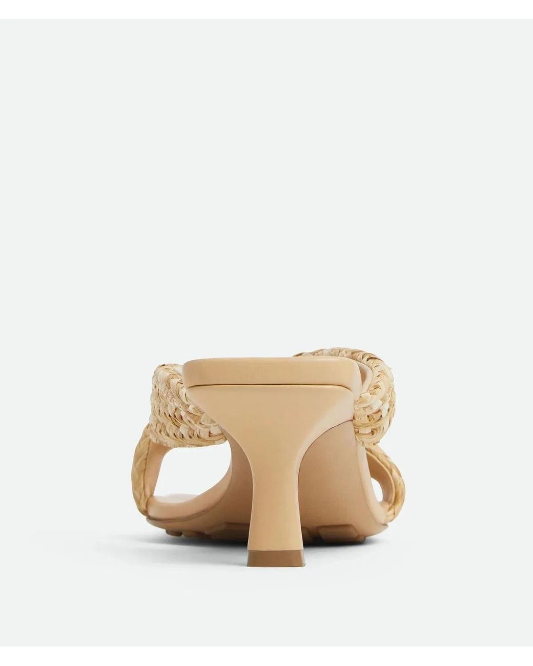 Bottega Veneta Natural Raffia Riva Mules