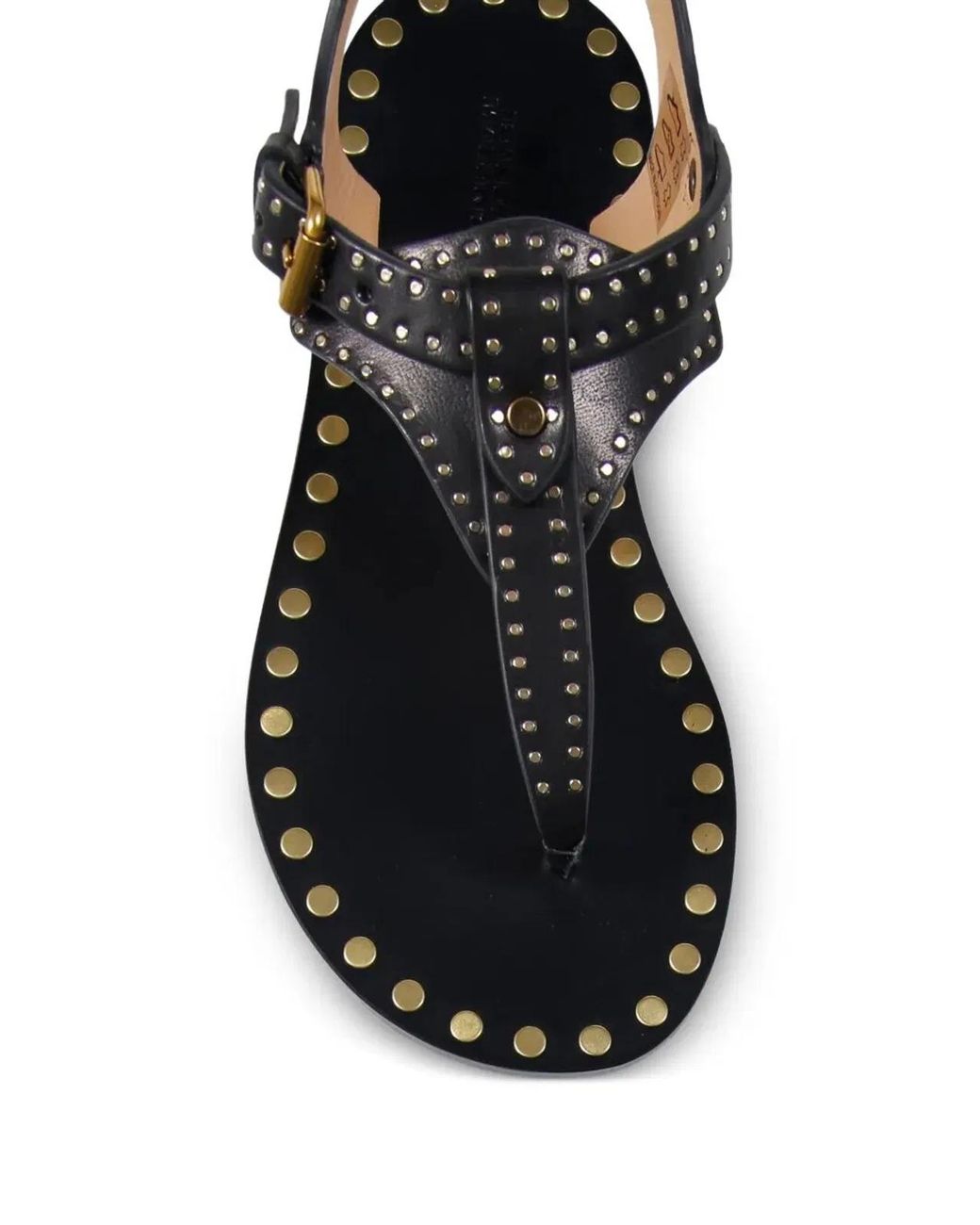 Isabel Marant White Joonya Studded Flat Sandals