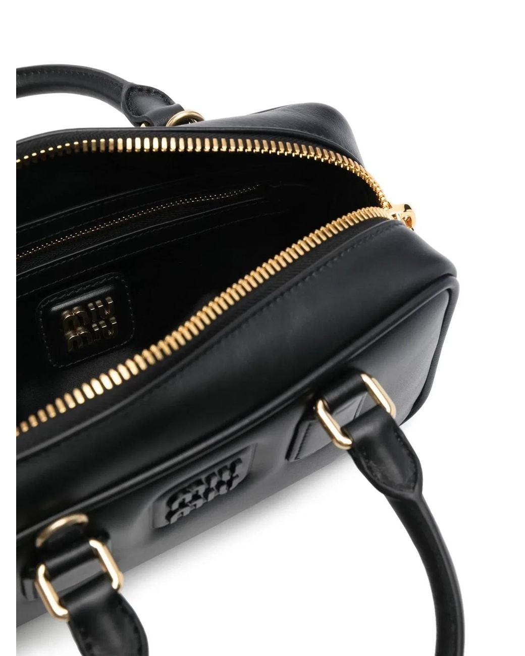 Miu Miu Black Arcadie Leather Bag