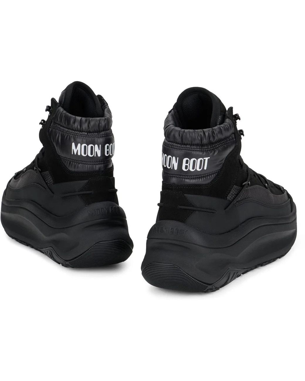 Moon Boot Black Sneaker Moon247 Xlace Mid