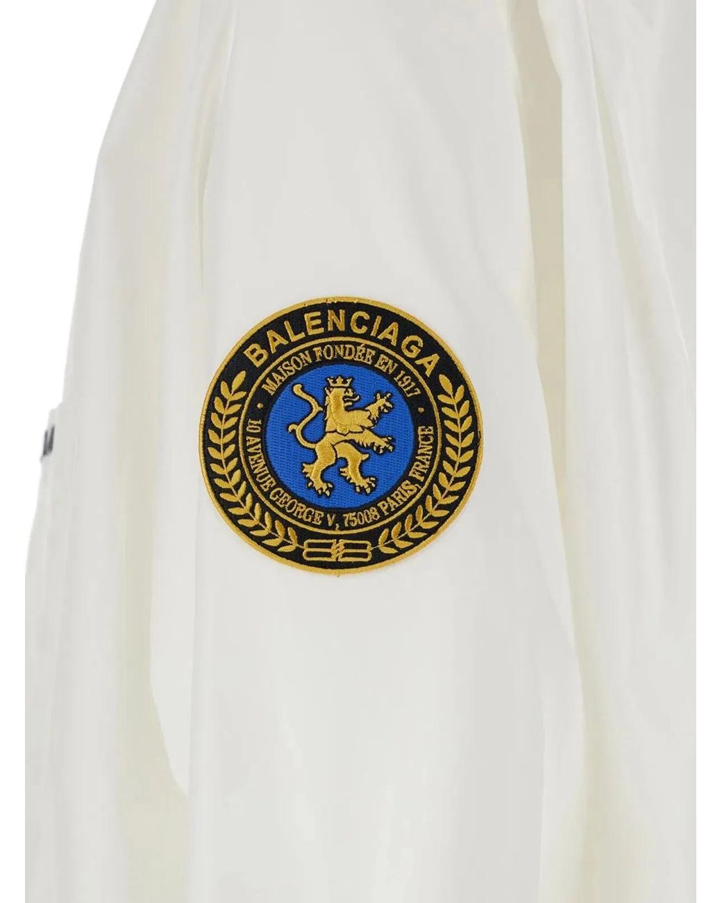 Balenciaga White Shirt With Logo for men