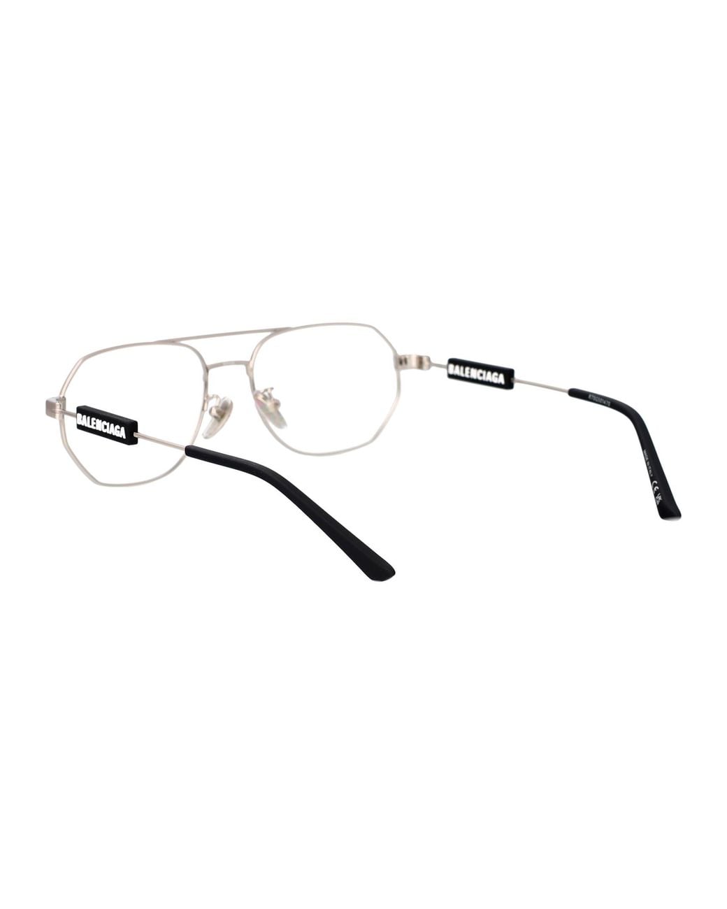 Balenciaga Metallic Metal Optical Glasses