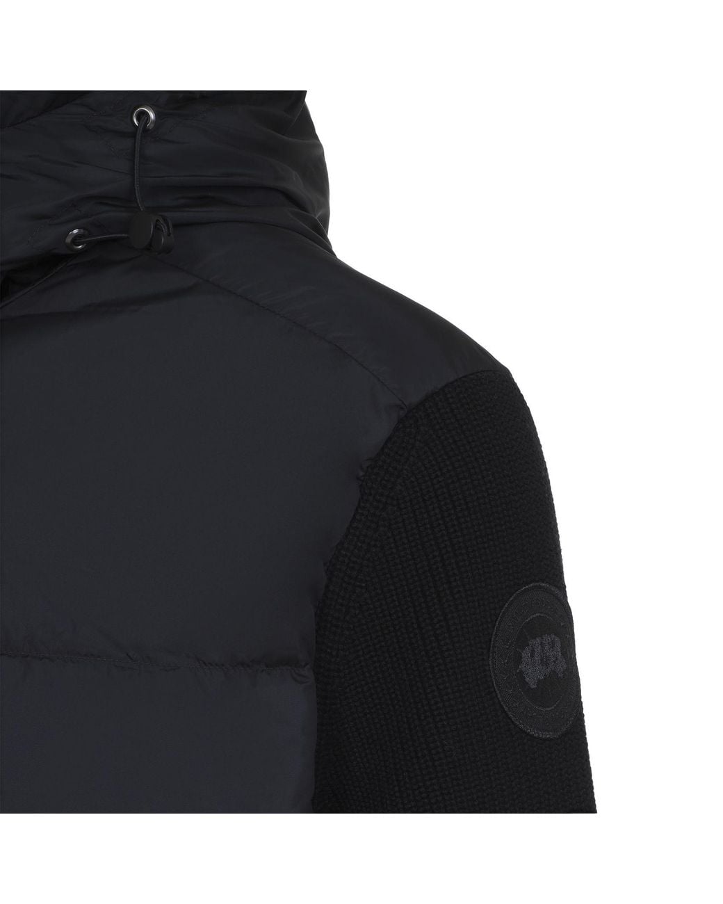 Canada Goose Blue Hybridge Grove Knit Hoodie Jacket for men