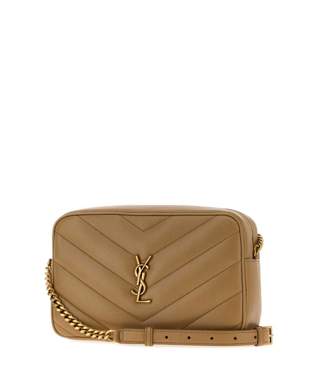 Saint Laurent Brown Loulou Mini Crossbody Handbag