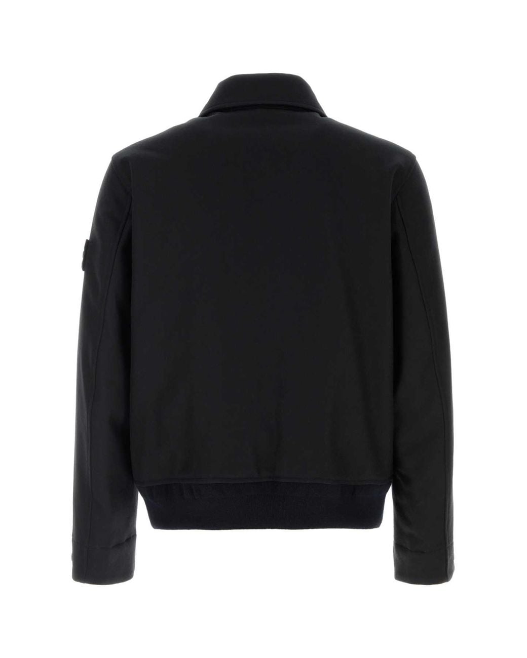 Stone Island Black Wool Blend Jacket for men
