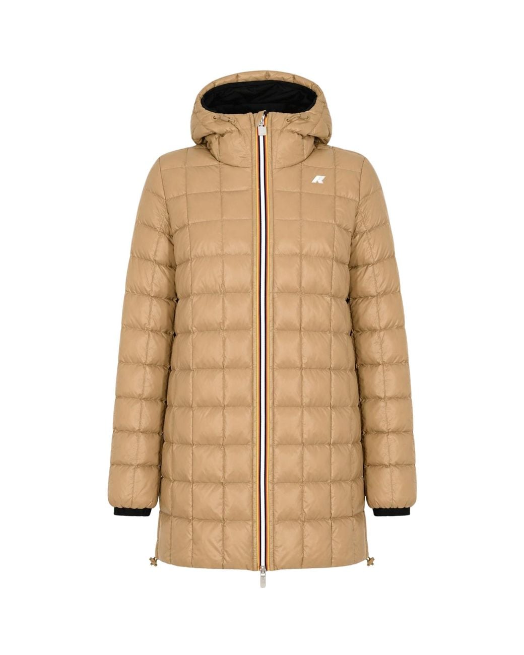 K-Way Black Sophie St Thermo Reversible Hooded Coat