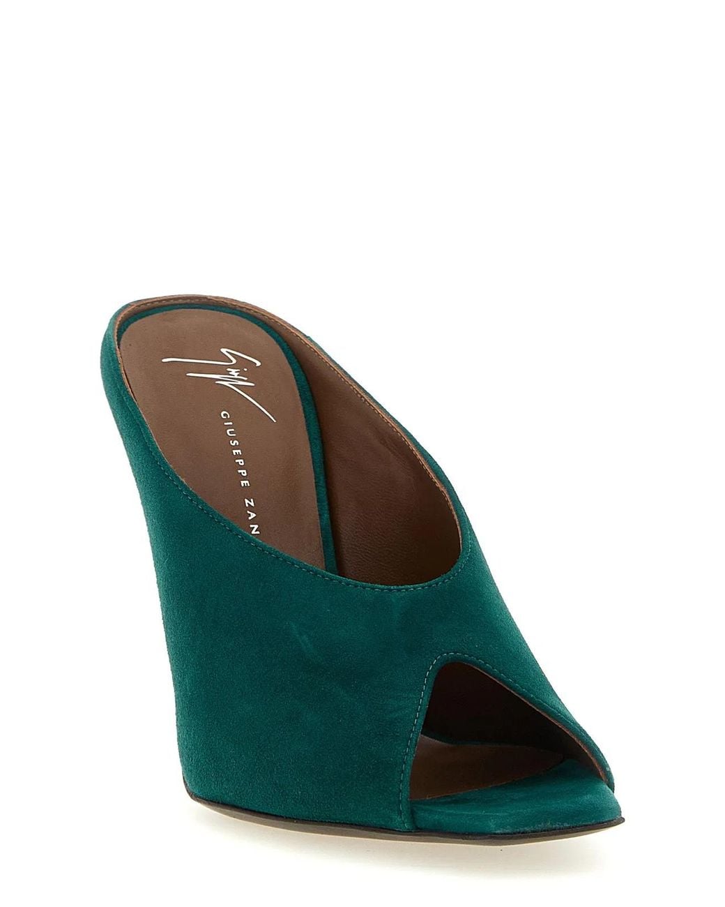 Giuseppe Zanotti Green 'Intriigo Cluedo' Sandals