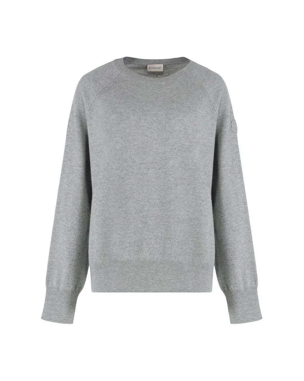 Moncler Gray Crew Neck Sweater