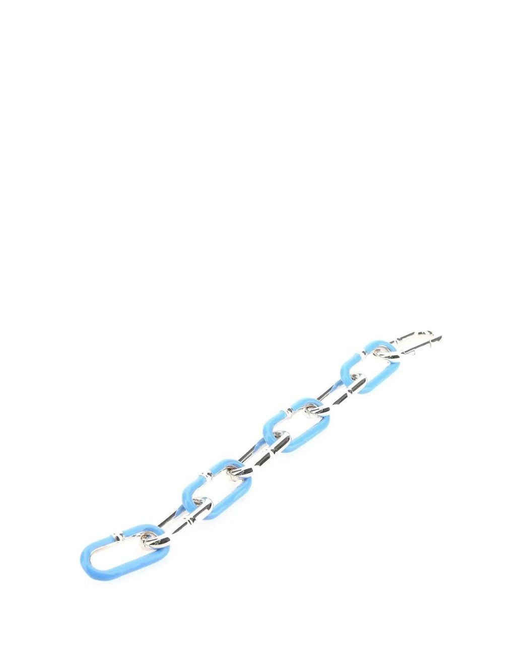 Bottega Veneta Blue Two-Tone Chain Bracelet