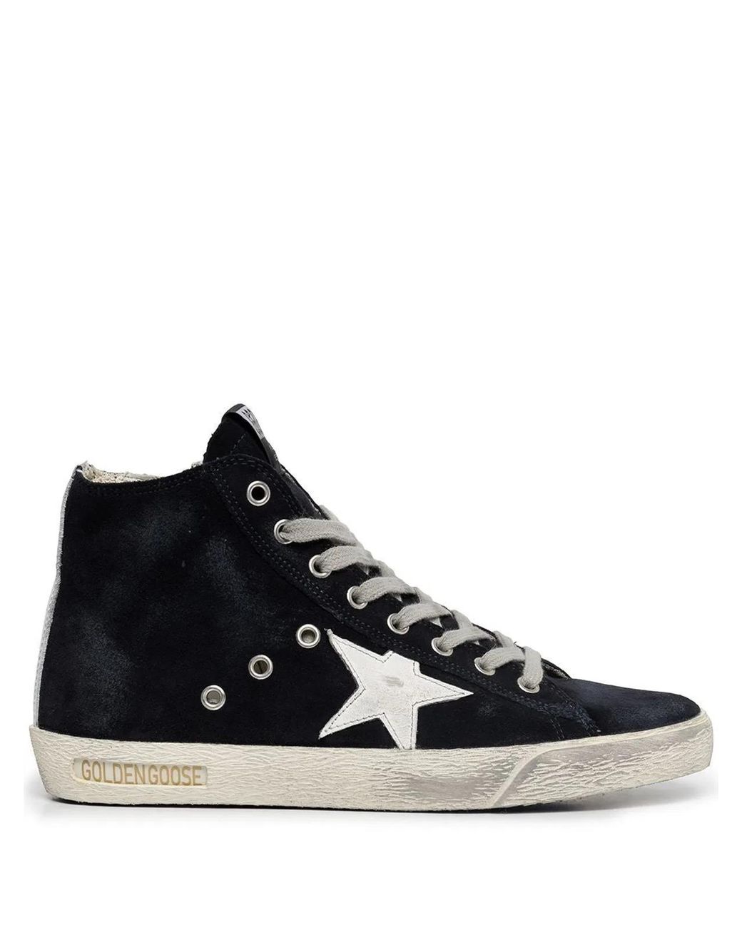 Golden Goose Deluxe Brand Black Francy Suede Sneakers