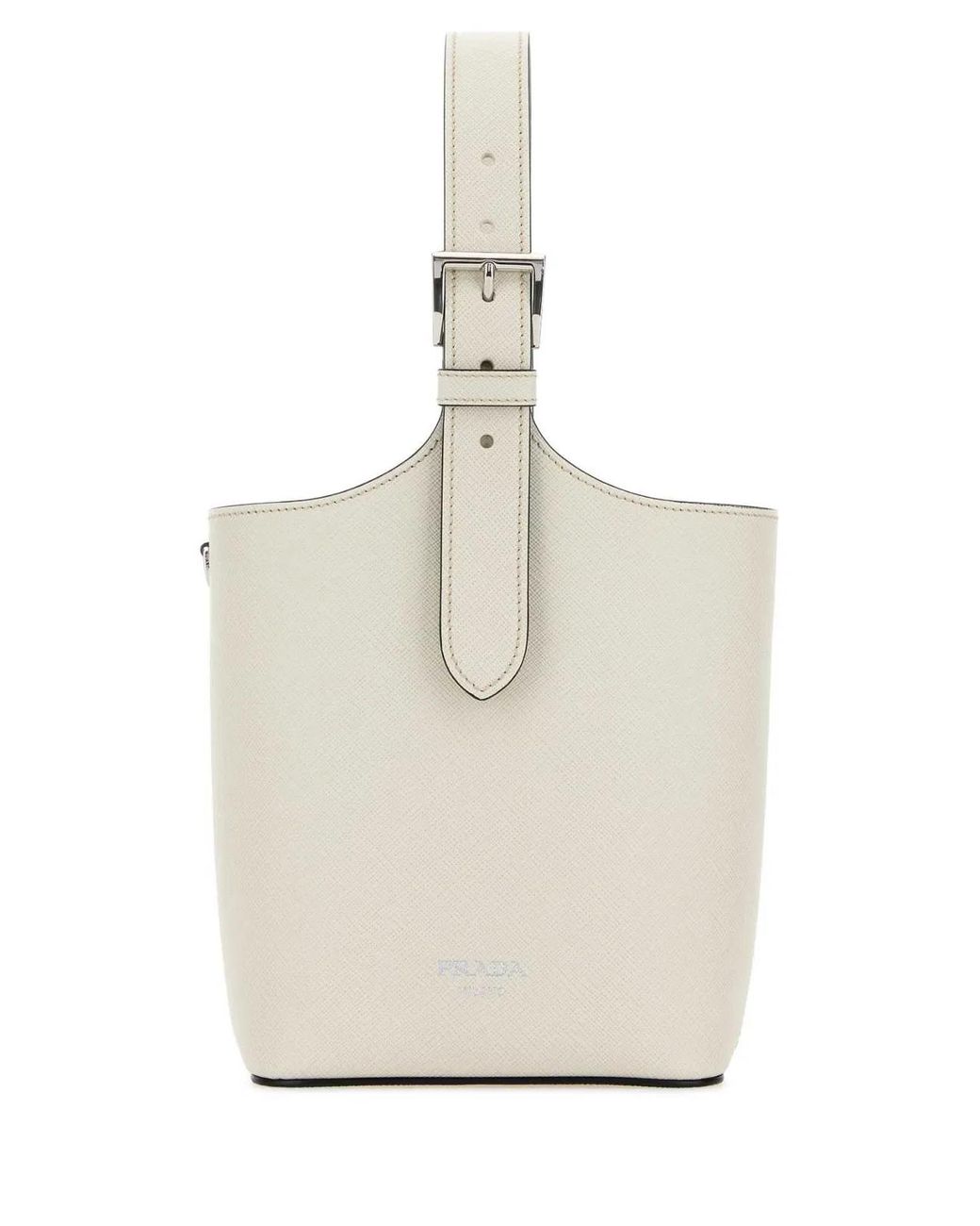 Prada Natural Leather Shoulder Bag