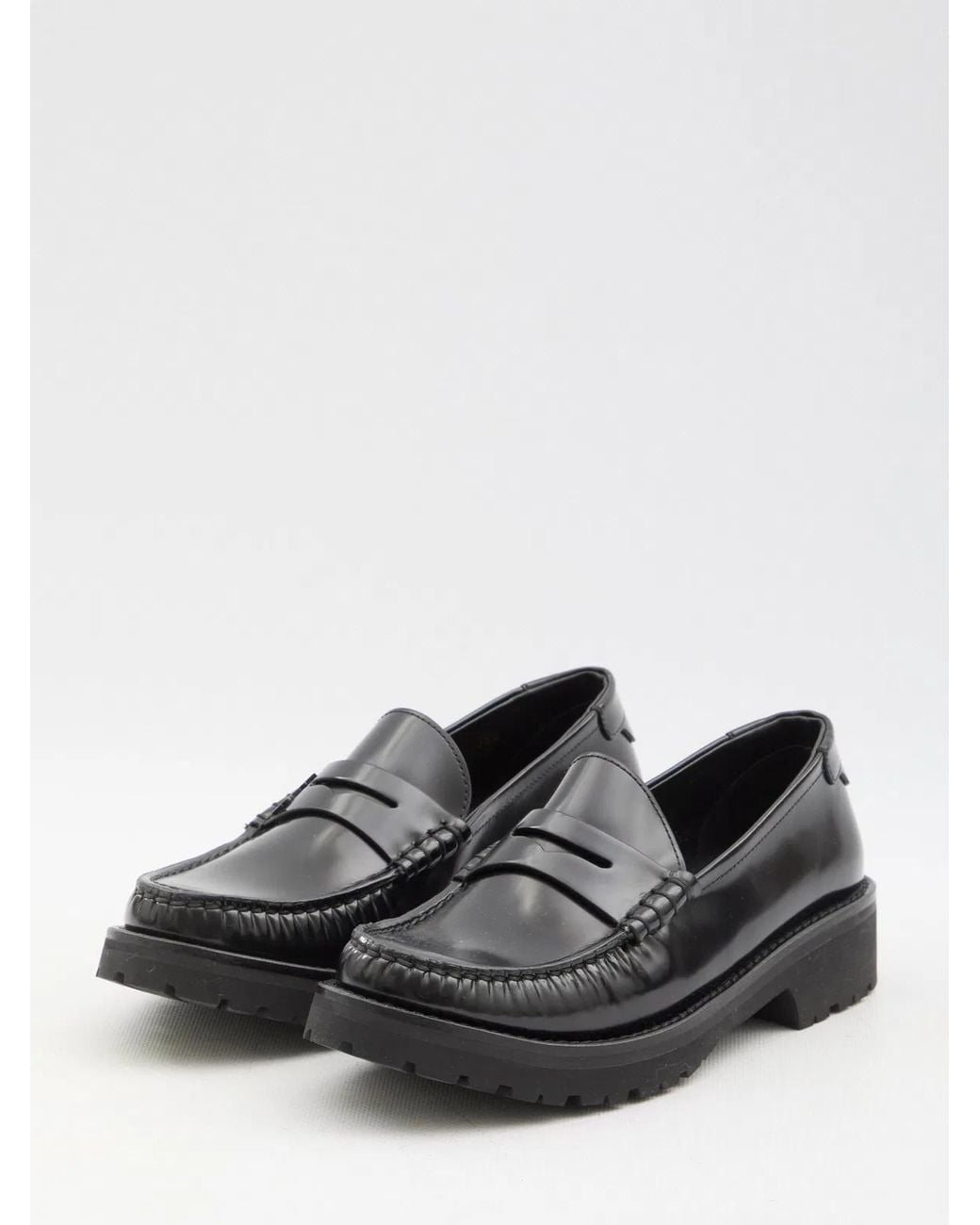 Saint Laurent Black Le Loafer Moccasins