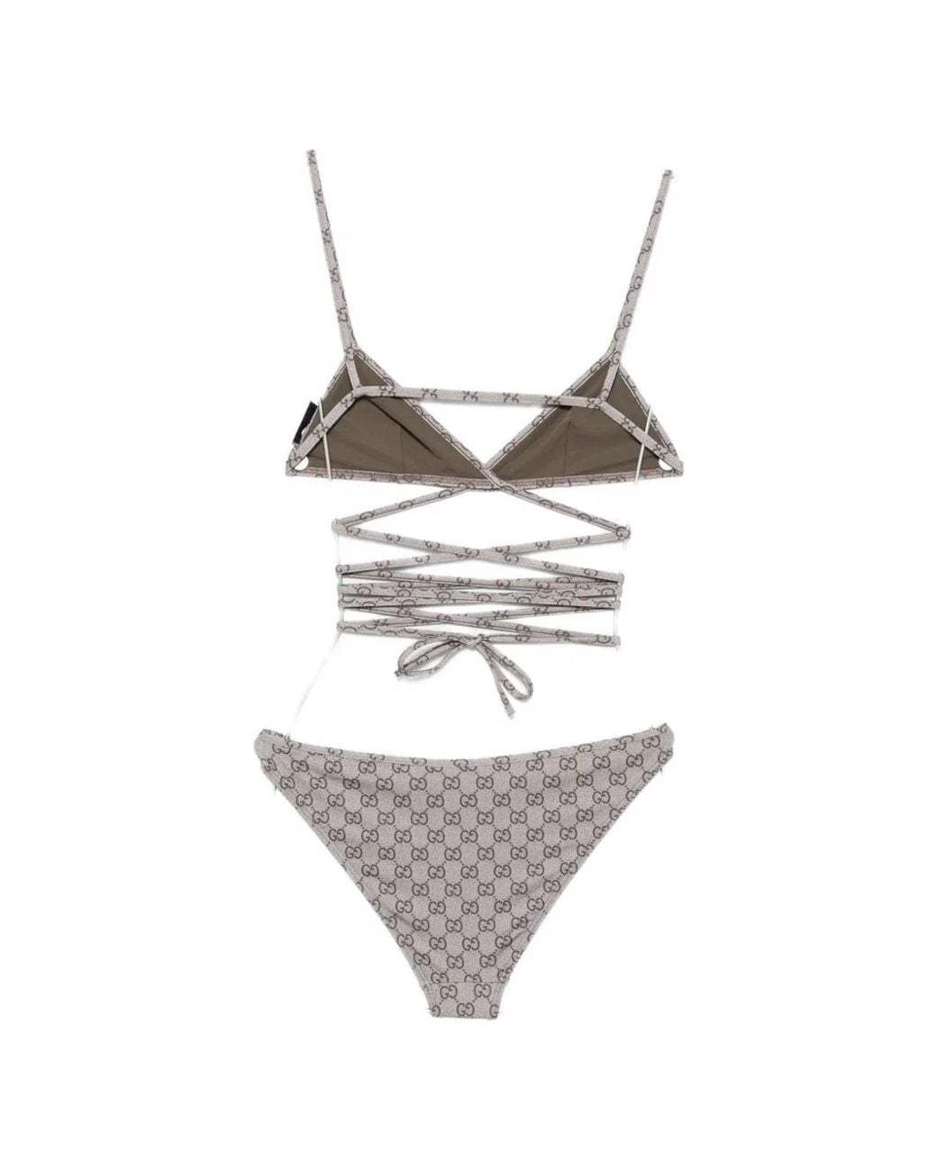 Gucci White Logo Swimwear