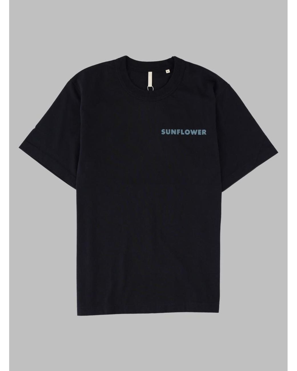 sunflower Black Tshirt Con Logo for men