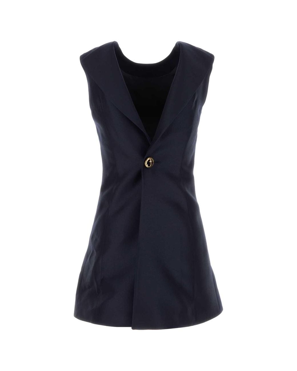 Balenciaga Blue A-Line Mini Dress