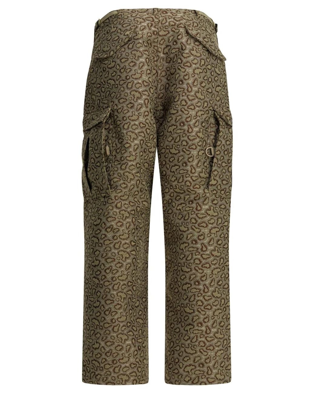 Beams Plus Green Polyester Cotton Trousers for men