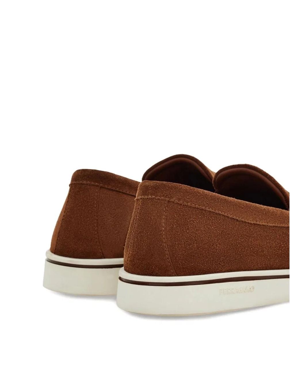 Ferragamo Brown Leather Loafers for men