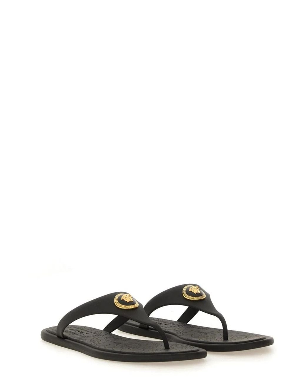 Versace Black Alia" Flip Flop Sandal