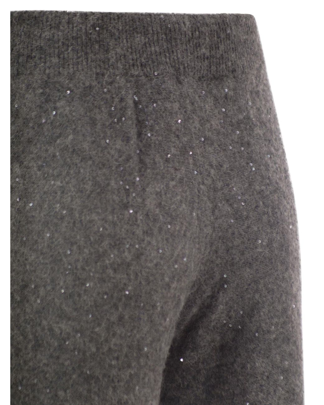 Fabiana Filippi Gray Knitted Trousers