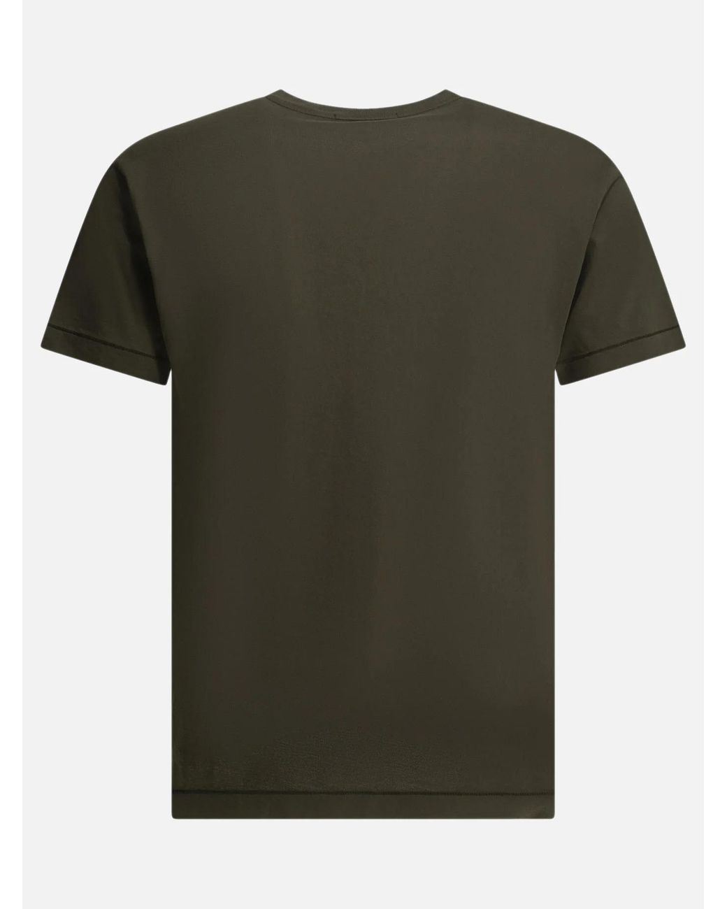 Stone Island Green Crewneck T-Shirt for men