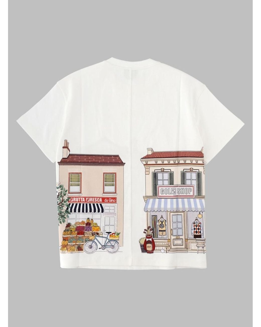 Fendi Gray T-Shirt Interlock