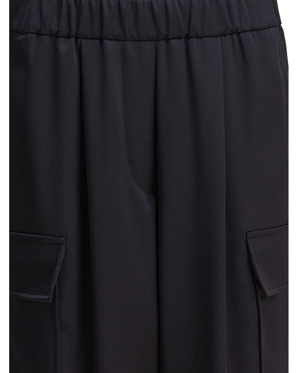 Semler Black Polyester Trousers